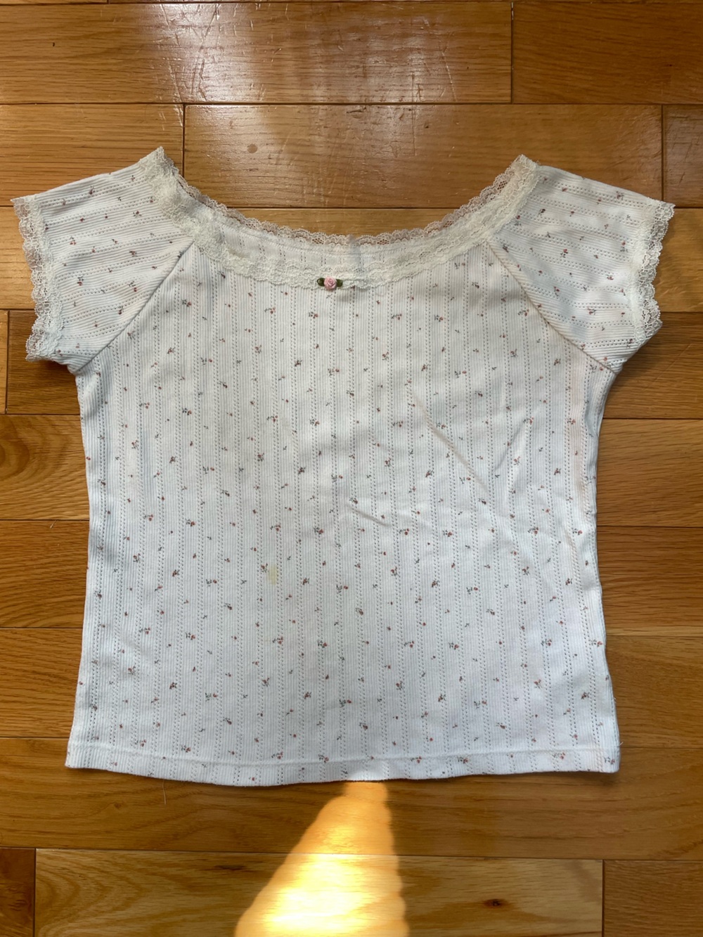 Aeropostale Floral Lace Scoop Camisole